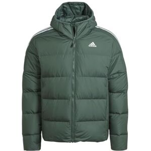 adidas Men's Essentials Midweight Hooded Down Jacket, Green Oxide, XL