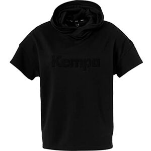 Uhlsport Kempa Women's Hooded Shirt Black & White Sleeveless Hoodie with Hood for Women - Trendy Oversize Cut - Sport Fitness Gym Workout Handball Hoodie - Black - Size M