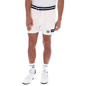 Sergio Tacchini Men's Supermac Tennis Shorts, White, M