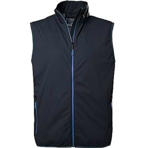 Killtec Men's 2-Layer Functional Vest with Stand-Up Collar, Packable, dark navy, XL