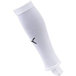 Puma LIGA Stirrup Core Football Socks - White/Black, Size 1