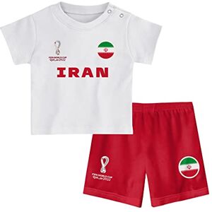 FIFA Unisex Kinder Official World Cup 2022 Tee & Short Set, Toddlers, Iran, Alternate Colours, Age 2, Red, Small