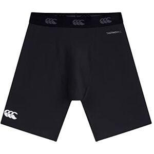 Canterbury Men's Thermoreg Base-Layer Shorts Rugby Compression Shorts Anti-Bacterial Anti-Odour & Moisture-Wicking Material, Black, XS