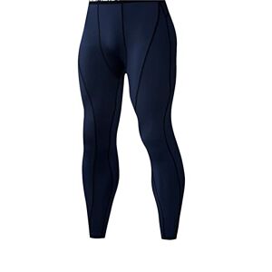 ABNMJKI Jogging Pants Mens Compression Pants Sportswear Running Tights Men Joggings Workout Gym Legging Fitness Training Sport Bottoms (Color : Blue, Size : S)
