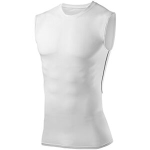 Thorogood Sports PowerLayer Men's Sleeveless Compression Base Layer Vest Training Sports Workout Top - White, S