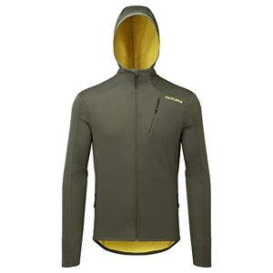 Altura Mens Cave Softshell Water Repellent Thermal Cycling Hoodie Olive - XX-Large