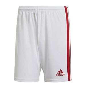 adidas Men's Squadra 21 Shorts (1/4), White/Team Power red, XS