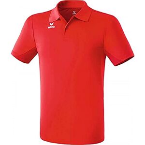 Erima Men's Casual Basics Functional Polo Shirt - Red, Small