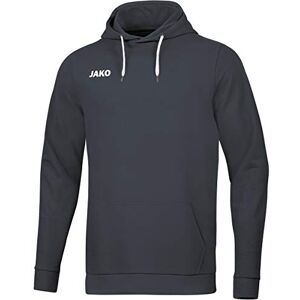 JAKO Men's base hooded sweatshirt., mens, Hooded sweatshirt, 6765, charcoal, S