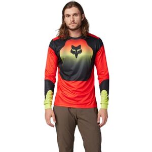 Fox Racing Men's Ranger Long Sleeve Jersey Shirt, Red/Yellow Revise, Small