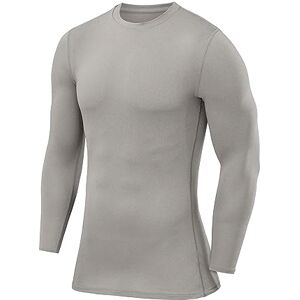 Thorogood Sports PowerLayer Compression Tops for Men and Boys Base Layers Men Running Top Thermal Shirt - Tornado, XL