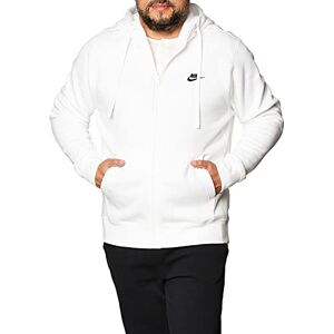 Nike BV2645-100 M NSW CLUB HOODIE FZ BB Sweat mens white/white/(black) XL-T