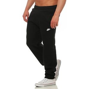 Nike Mens AW77 Cuffed Fleece Lined Joggers Track Sweat Pants (Black,Grey) - 586031 (Large, Black)