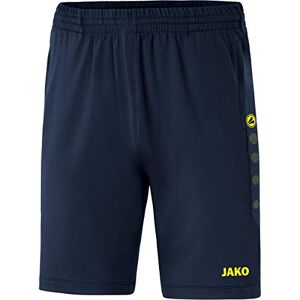 JAKO Men's Premium training shorts, navy/neon yellow, XXL