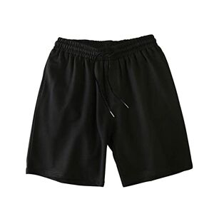ABNMJKI Shorts Summer Running Shorts Men Casual Black Gym Fitness Male Shorts Elastic Waist Joggers Homme Shorts Clothing Sweatpant Plus Size (Color : Black mesh, Size : X-Small)