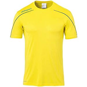 Uhlsport Stream 22 Short Sleeve Jersey Men, Red/White, Moisture Wicking Crew Neck Dry Tech, Size S