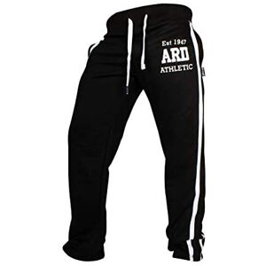 Generic Tracksuit Bottoms for Men Fleece Joggers Running Trousers with Pockets Jogging Pants Winter Sweatpants Men. Running Joggers, Working out sweatpants. (Small (30-32"), Black)