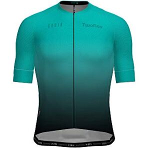 TwoNav - Freedom to Discover Men's Cycling Shirt - Short sleeve (XS), Turquoise