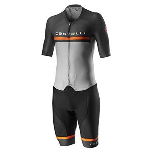 CASTELLI - Sanremo 4.0 Speed Suit, Men's Bodysuit, Mens, Bodystocking, 4520000, Silver Gray, M
