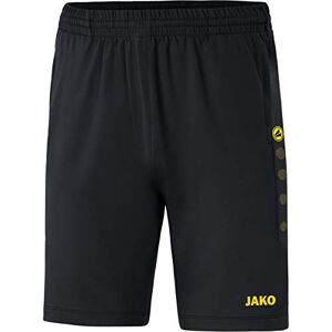 JAKO Men's Premium training shorts, black/citro, XXL