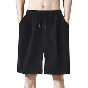 Generic Men's Shorts with Deep Pockets Loose Fit Casual Shorts for Running Workout Training Basketball Shorts for Men Athletic Running Black