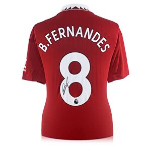 Exclusive Memorabilia Bruno Fernandes Signed Manchester United 2022-23 Football Shirt