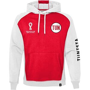 Official Fifa World Cup 2022 Overhead Hoodie, Mens, Tunisia, Small Red/White