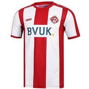 JAKO Men's Home (Season 19/20) Würzburg Kickers Jersey Ka, Mens, Würzburger Ka Kickers Jersey, WK4219H, red/White, S