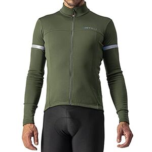 CASTELLI 4521513-075 FONDO 2 JERSEY FZ Sweatshirt Men's MILITARY GREEN/SILVER Size XL
