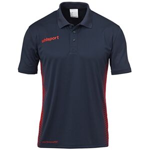 Uhlsport Uhlsh Men Score Polo Shirt Men's Poloshirt - Marine/Fluo Red, Small