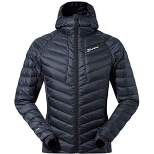 Berghaus Men's Tephra Stretch Reflect Hooded Insulated Down Jacket, Extra Warmth, Durable Design, DKGRY, S