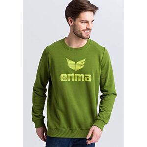 Erima Men's Essential Sweatshirt - Twist Of Lime/Lime Pop, Small