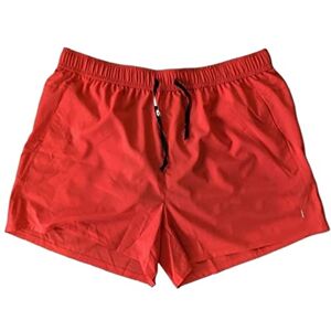 ABNMJKI Shorts Running Shorts Sports Jogging Fitness Breathable mesh Shorts Training Mens Men Shorts Sport Gym Short (Color : Red, Size : 3XL)