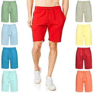 Pan World Brands Ript Essentials RCSHO765 Mens Soft Touch Loungewear Sweatpants Joggers Jog Shorts, Red, Small, RCSHO765_RED_S