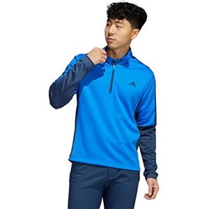 adidas Golf Mens Colour Block Sweater - Blue Rush/Crew Navy - S