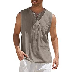 QIFLY Ribbed Vests for Men Men's Vest Running Sleeveless T-Shirt Fitness Muscle Tank Top Summer Sleeveless T Shirt Run Tank Vest Top for Running Gym Workout Sport Fitness