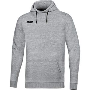 JAKO Men's base hooded sweatshirt, mens, Hooded sweatshirt, 6765, Mottled light grey, XL