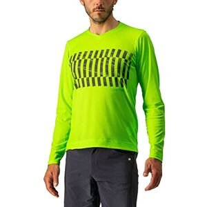 CASTELLI 4522009-383 TRAIL TECH LS TEE Sweatshirt Men's Electric Lime/Dark Lime XL