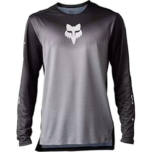 Fox Racing Men's Flexair LS Jersey, Novah-Steel Grey, Small