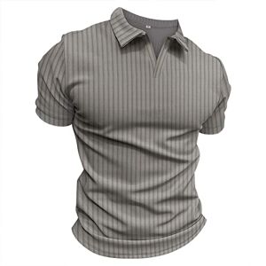 Mtb T Shirt Clearance Deal of The Day Men's Polo Shirts Short Sleeve Long Sleeve Sports Top Men Cotton Long Sleeve T Shirt Patterned Golf Shirt Breathable Polo Shirts for Men Mens Gifts Ideas Clearance Grey