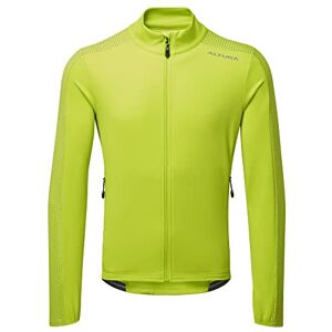 Altura Mens Nightvision Long Sleeve Thermal Reflective Cycling Jersey - Lime - X-Large