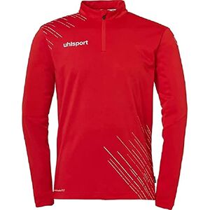 uhlsport Boys Score 26 1/4 Zip Top Score 26 1/4 Zip Top Men's Sports Jacket Sweatshirt Pullover Football Fitness Gym Sports Hoody Sports Jumper Red/White