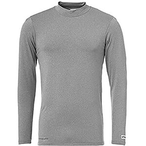 Uhlsport Men Distinction Colors Base Layer Shirt Men's Shirt - Dark Grey Melange, 2XL