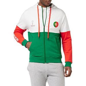 Official Fifa World Cup 2022 Side Panel Hoodie, Mens, Portugal, Small Red/Grey