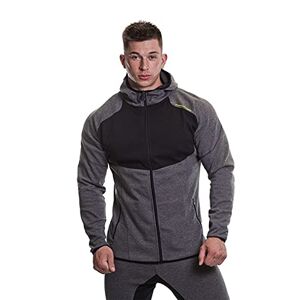 Pan World Brands MusclePharm Men's Technical Gym Training Sports Workout Activewear Full Zip Sport Grey Marl, X-Large, Hoodie