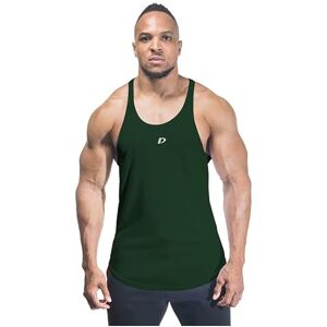 DECISIVE FITNESS Sleeveless Breathable Wicking Quick Dry Bodybuilding Workout Slim Fit Gym Stringer Vest Athletic Training Tank Top Racer Back stringer vests for men gym muscle fit Dri Cool Plain