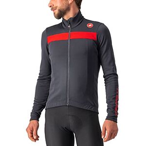 CASTELLI 4518511-030 PURO 3 JERSEY FZ Sweatshirt Men's DARK GRAY/RED REFLEX Size M