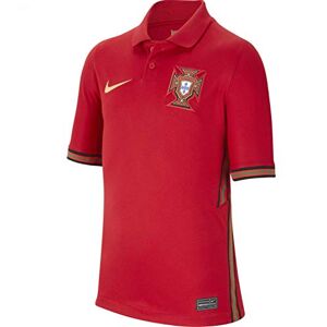 Nike Fpf Y Nk Brt Stad Jsy Ss HM T-Shirt - Gym Red/Metallic Gold, Small