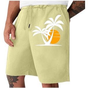 ⭐ Shorts For Men Uk,240602dia2593 Mens Shorts Cargo Summer Clothes for Men Drawstring Work Utility & Safety Shorts Pockets Walking Trousers Men Elastic Waist Mens Hiking Shorts Hawaiian Print Gym Shorts Men Men's Cargo Trousers