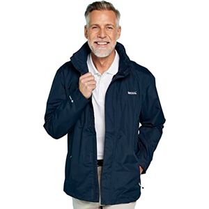 Regatta Men's Matt Waterproof Mesh Lined Hooded Shell Jacket, Navy, Large